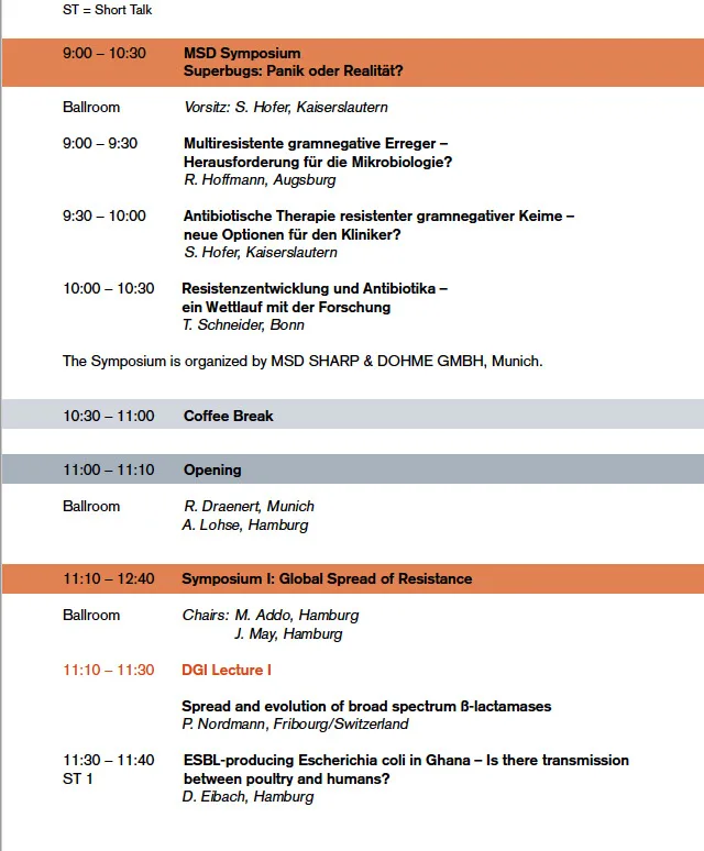 Programm Donnerstag 1